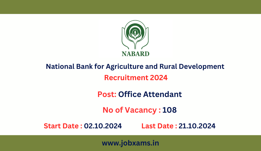 National Bank for Agriculture and Rural Development.