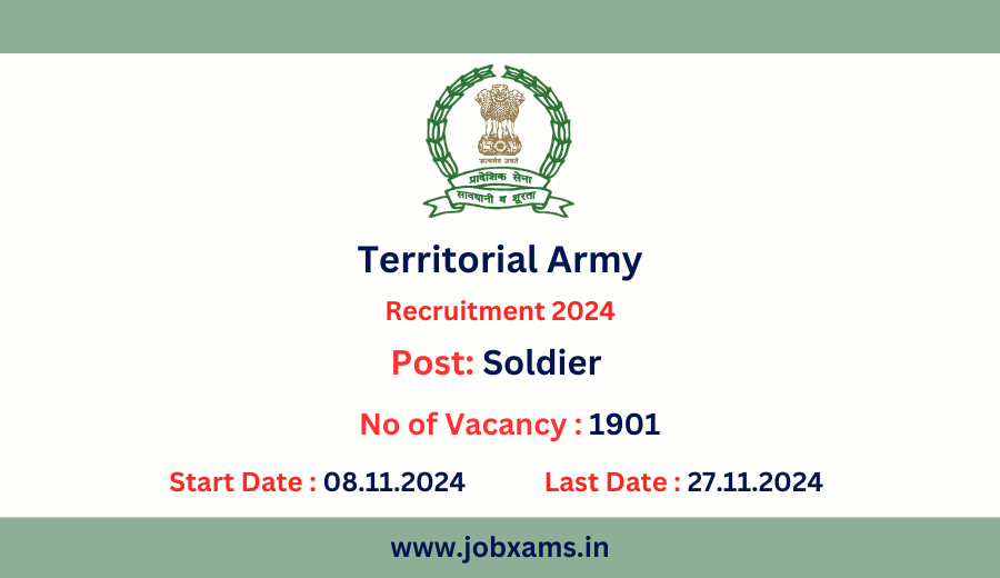 Territorial Army Soldier Recruitment 2024