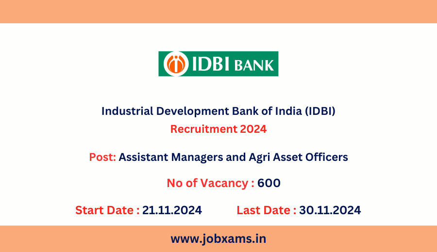 IDBI Bank Recruitment 2024